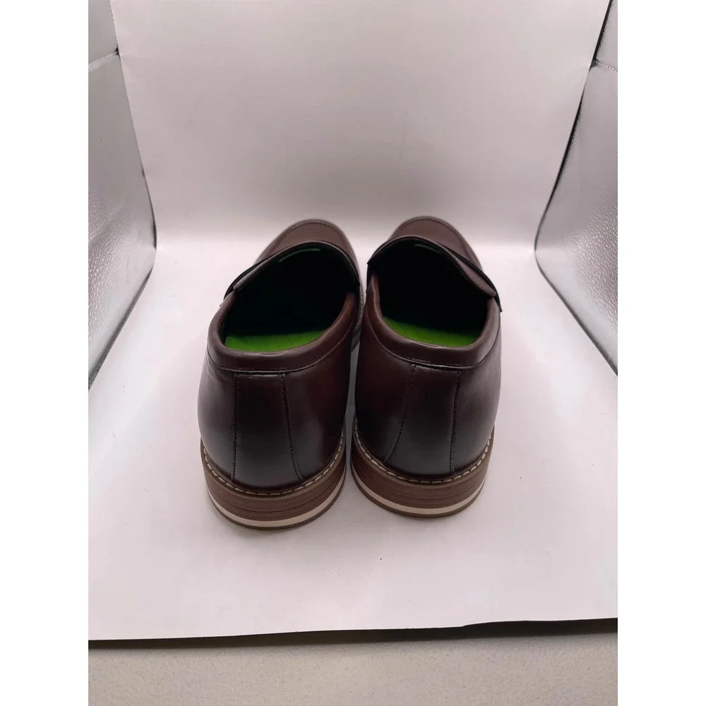 Kahlil Mens Penny Loafer Shoes Brown Slip On Hybrid Dress Sneakers 11.5